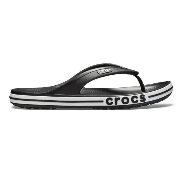 Chinelo Crocs Bayaband Flip Black/white
