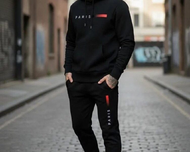 Conjunto Moletom Unissex Paris Blusa Frio Calça Confortavel