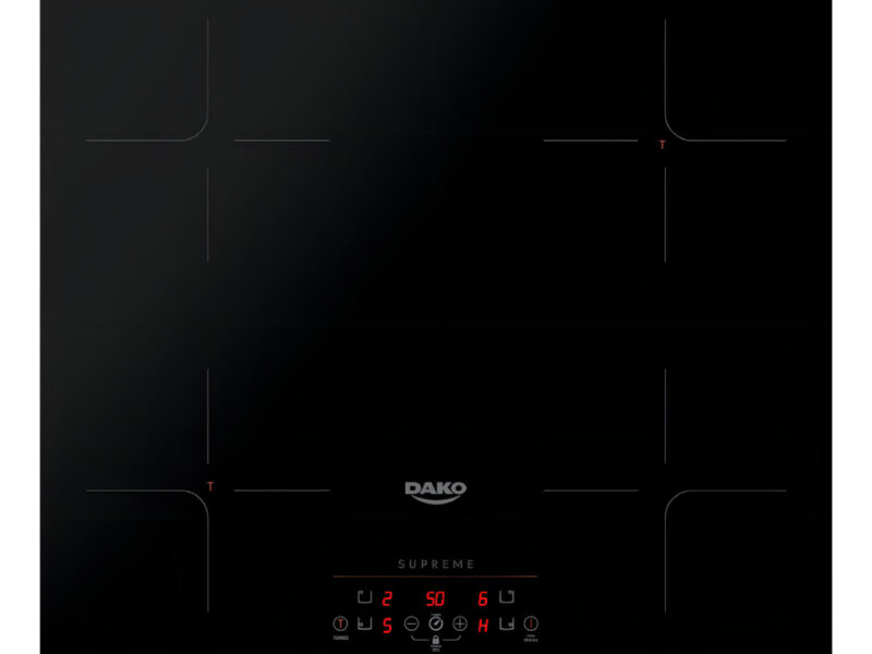 Cooktop De Indução 4 Bocas Dako Supreme Preto 220v