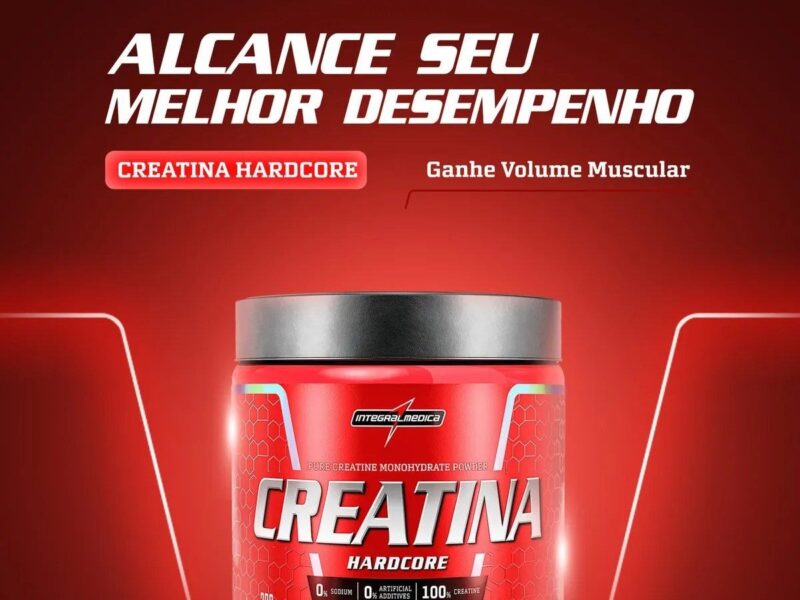 Creatina 100% Pura 300g Integralmedica – Força e Performance