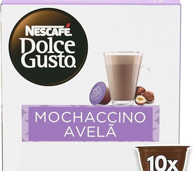 Dolce Gusto Mochaccino Em Cápsula Avelã Nescafé Caixa 170G 10 Unidades