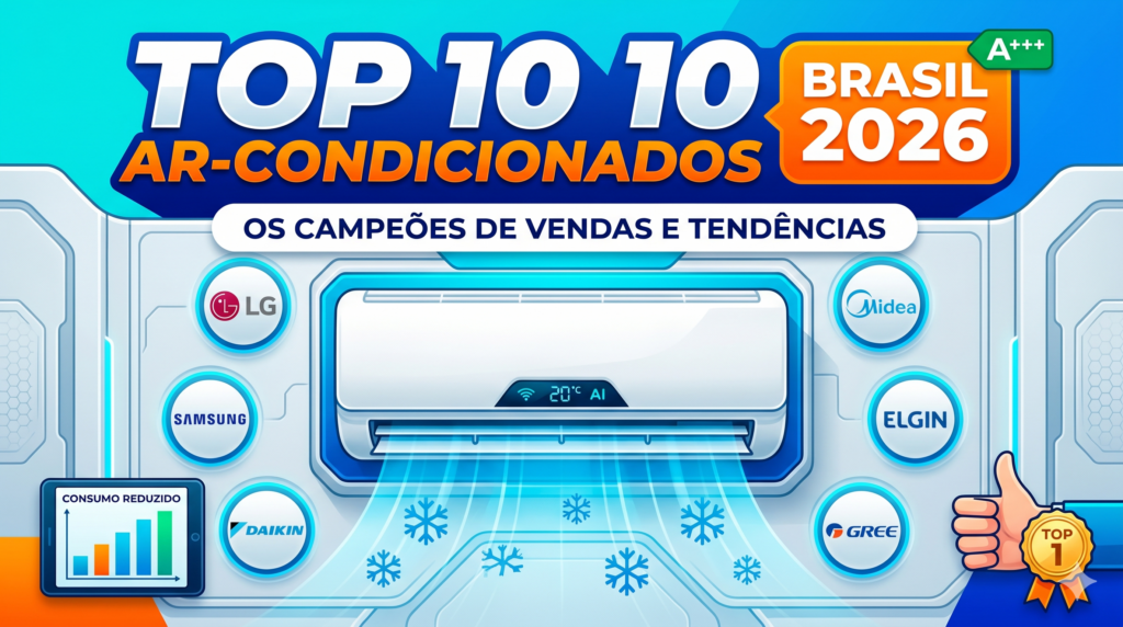 Top 10 Ar-Condicionados Mais Vendidos no Brasil em 2026: O Guia Definitivo