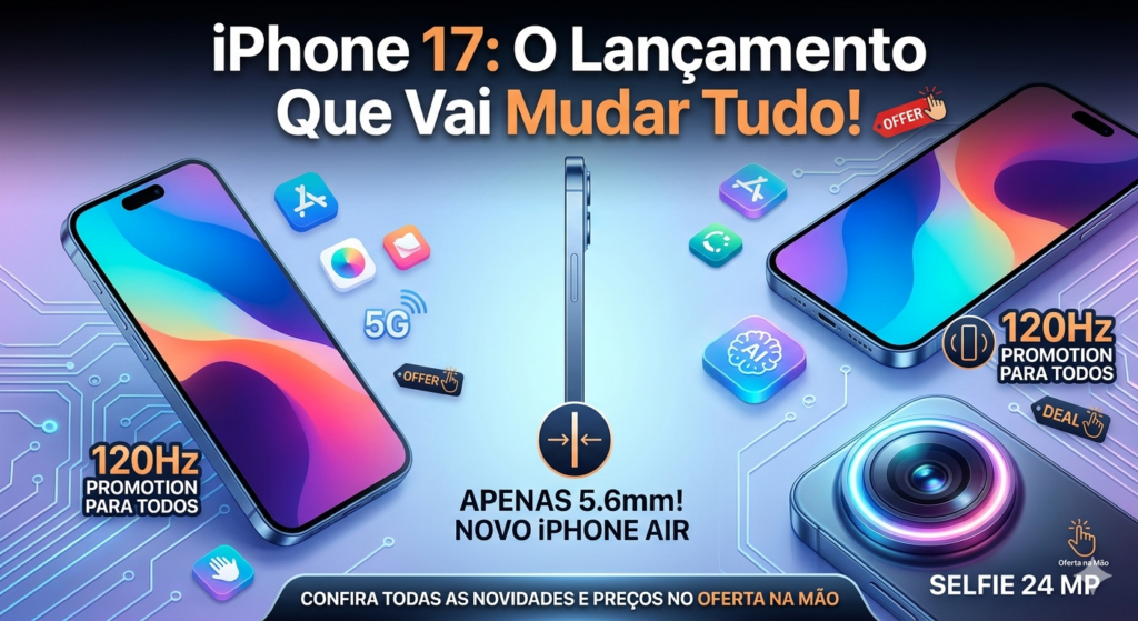 🚀 iPhone 17: Tudo o que sabemos sobre o lançamento que vai mudar tudo!