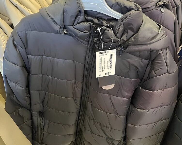 Jaqueta Feminina Bobojaco Puffer Impermeável Com Capuz Nylon
