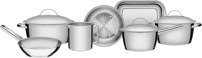 Jogo de Panelas com Fundo Triplo 7 Peça Tramontina Inox