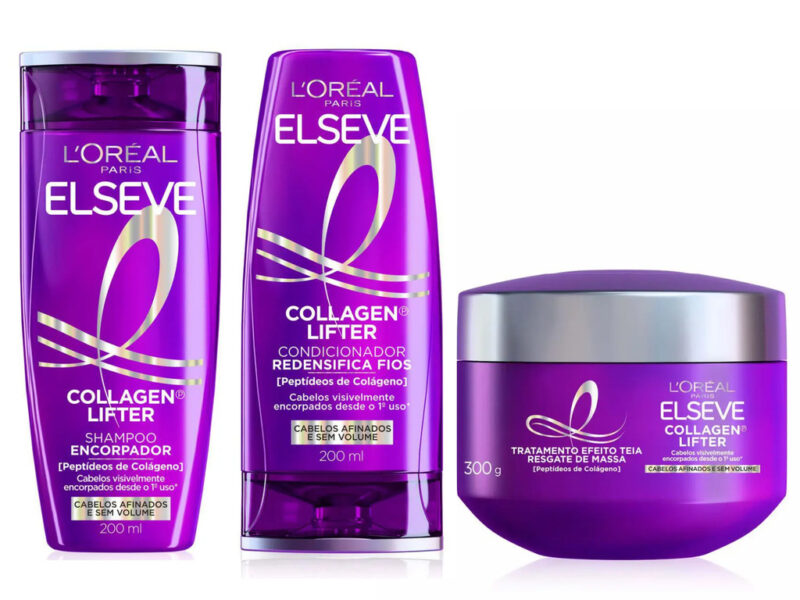 KIT ELSEVE COLÁGENO LIFTER SHAMPOO + COND + MÁSCARA – LANÇAMENTO