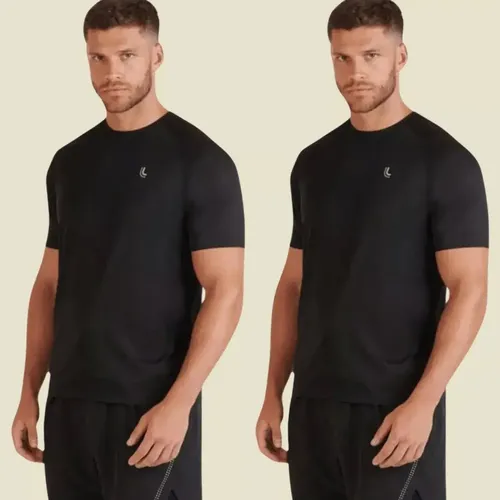 Kit 2 Camiseta Dry Fit Masculina Lupo Básica Academia