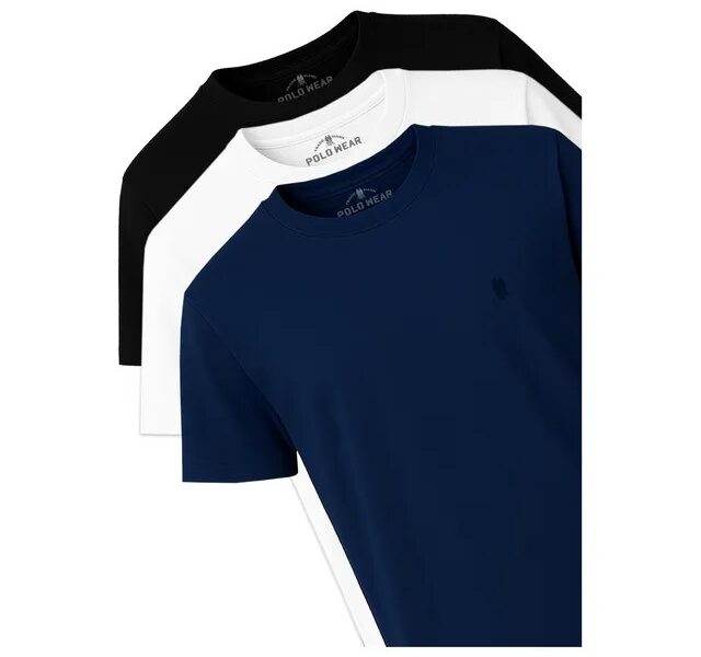 Kit 3 Camisetas Masculinas Polo Wear