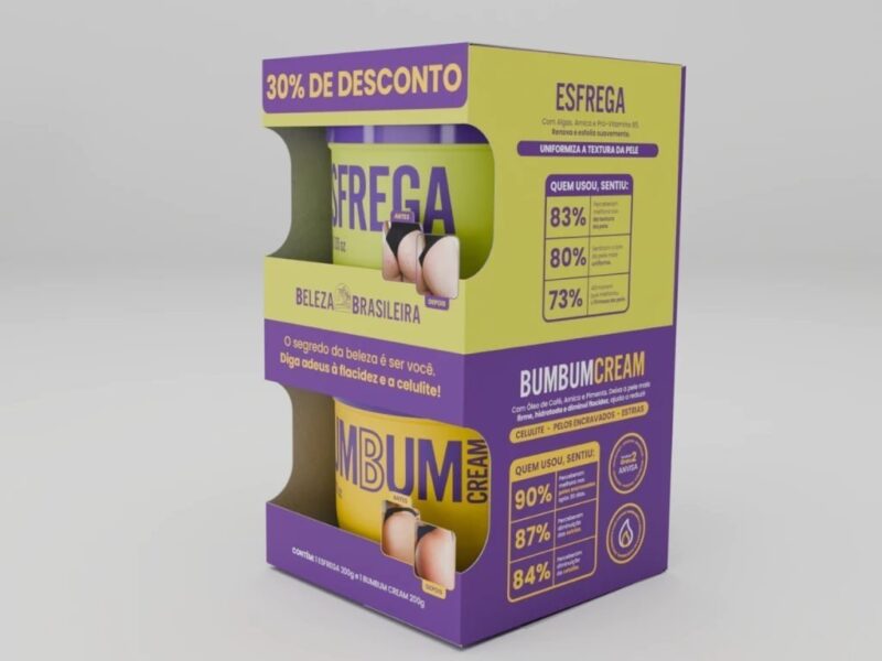 Kit Bumbum Cream e Esfrega Cream 200g