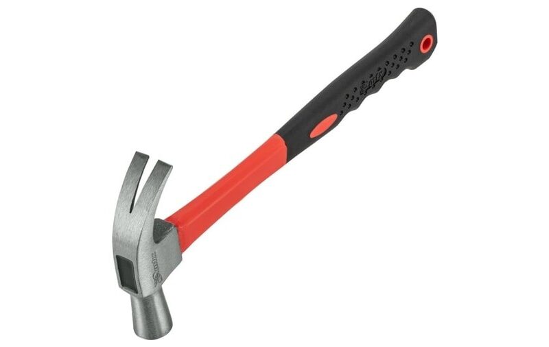MTX Martelo de Unha 20 mm – Cabeça em Aço Carbono, Cabo de Fibra de Vidro com Revestimento Antiderrapante
