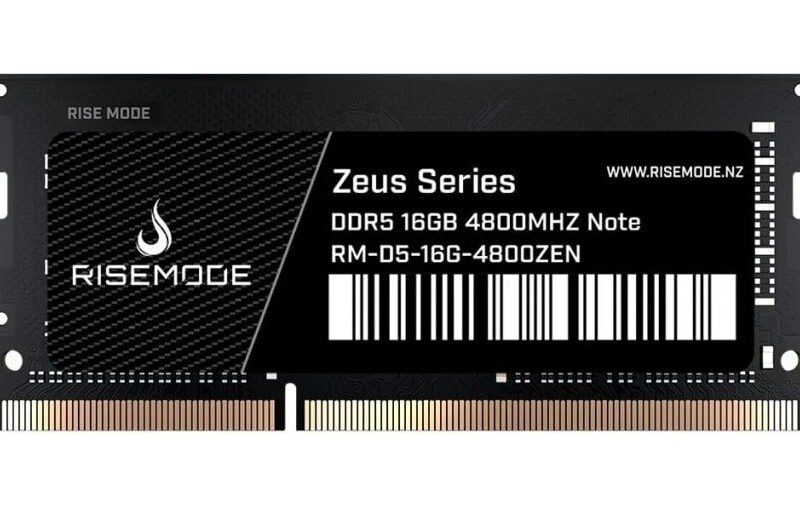Memoria RAM Para Notebook Rise Mode, 16GB, 4800MHZ DDR5, Zeus Series, CL40 – RM-D5-16G-4800ZEN