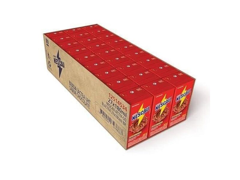 Nescau Bebida Láctea 180ml caixa com 27 unidades
