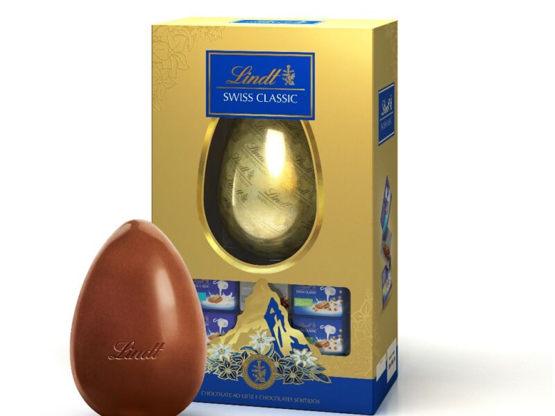 Ovo De Páscoa Lindt Swiss Classic Ao Leite 130g