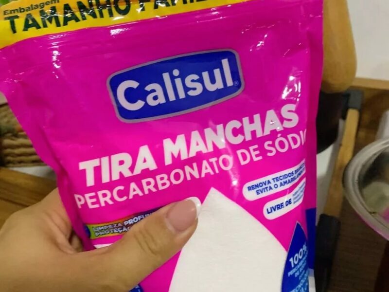 Percarbonato 100% Puro Tira Manchas Roupas Brancas e Coloridas