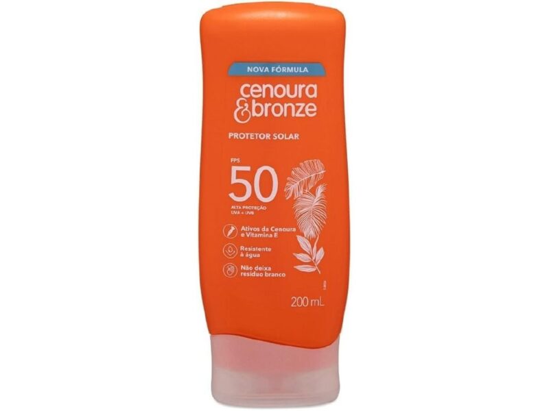 Protetor Solar FPS 50 Cenoura & Bronze 200ml