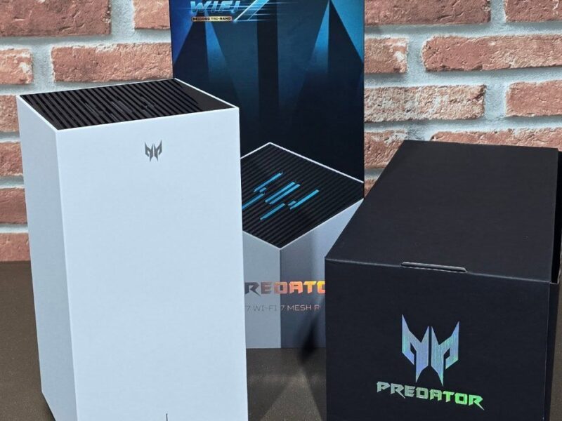 Roteador Acer Predator Connect T7 Wi-Fi 7 de três bandas BE11000
