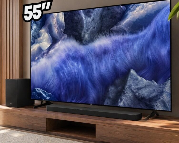 Samsung Combo Vision AI TV 55″ QLED 4K QEF1 + Soundbar HW-B450F