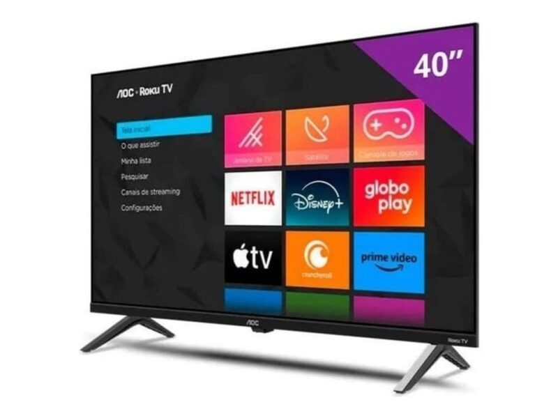 Smart TV 40″ AOC Roku TV DLED Full HD 40S5045/78G – Bivolt