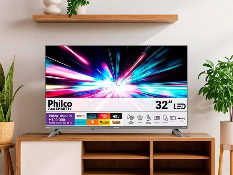 Smart TV LED 32″ Roku TV Dolby Audio Philco PTV32CRB