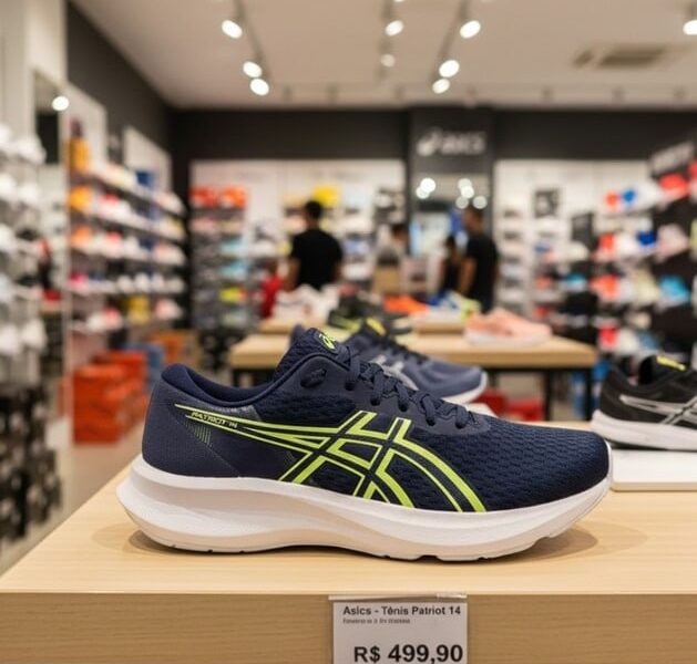 Tênis Asics Patriot 14 Masculino – Marinho+Amarelo | Netshoes