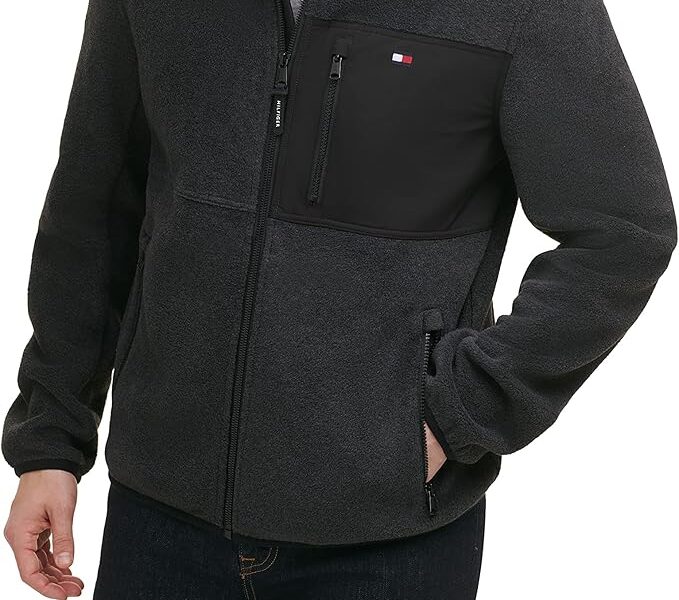 Tommy Hilfiger Men’s Hooded Performance Fleece Jacket
