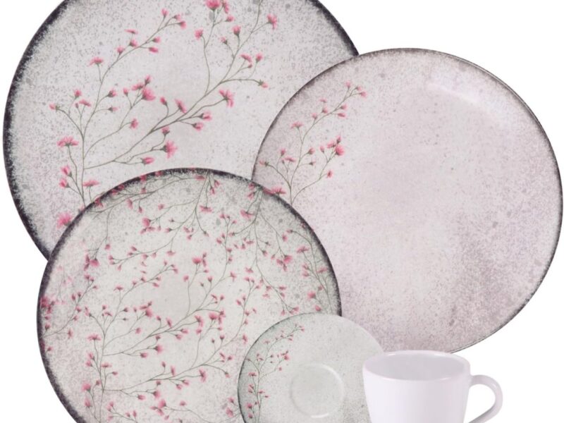 Tramontina Aparelho de Jantar Floralis em Porcelana Decorada 20 Peças