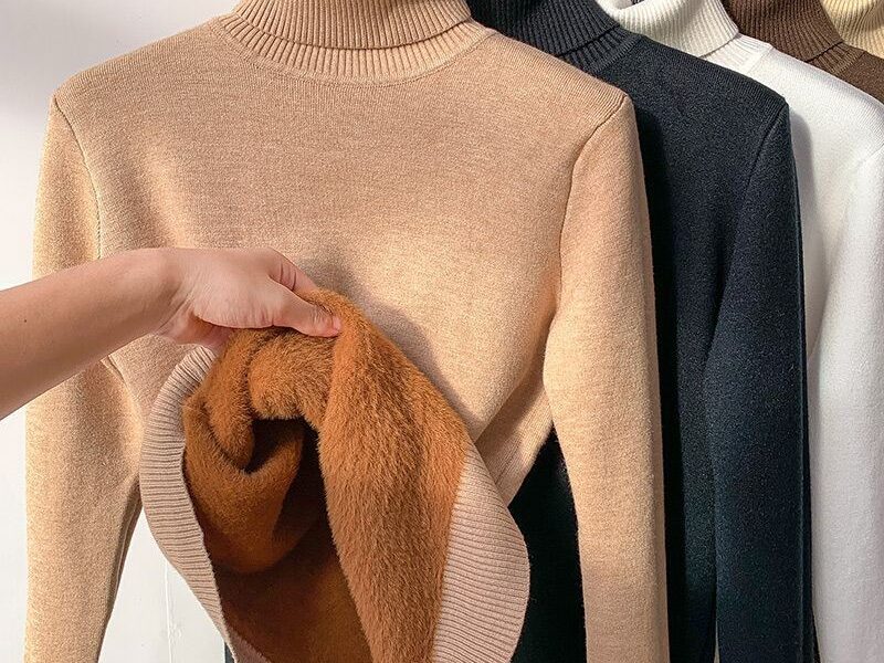 Um Novo Suéter Grosso De Gola Alta Para Mulheres No Inverno 2026 , Combinado Com Elegante top Térmico De Outono E
