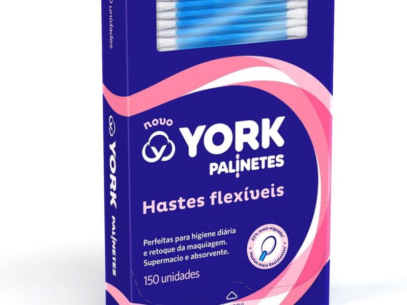York Hastes Flexíveis De Algodão Palinetes 150 Unidades Pacote De 150