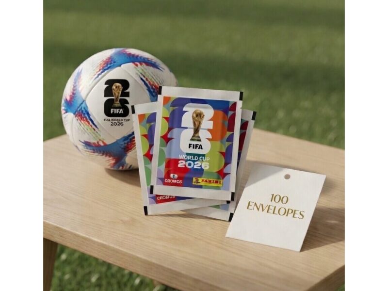 100 Envelopes de Figurinha da Copa do Mundo 2026
