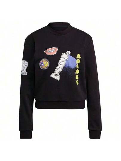 Adidas Moletom Oversized Casual e Confortável Feminino GN4376