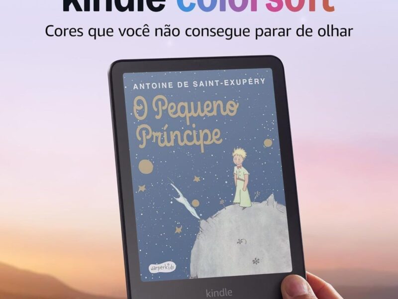 Apresentamos o Kindle Colorsoft (16 GB) – Com tela colorida e temperatura de luz ajustável – Cor Preta
