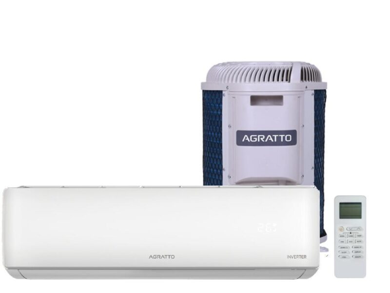 Ar Condicionado Split Agratto Hi Wall Zen Top Inverter 9.000 Btu/h Frio Monofásico Branco ZICST9F-02 220V