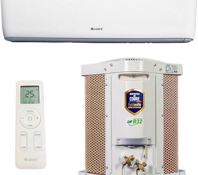 Ar-condicionado Split Inverter 9000 Btus Gree G-top Auto Connection High Wall Só Frio Gwc09atb-d6dna1a/i-gwc09atb-d6dna1a/o 220v
