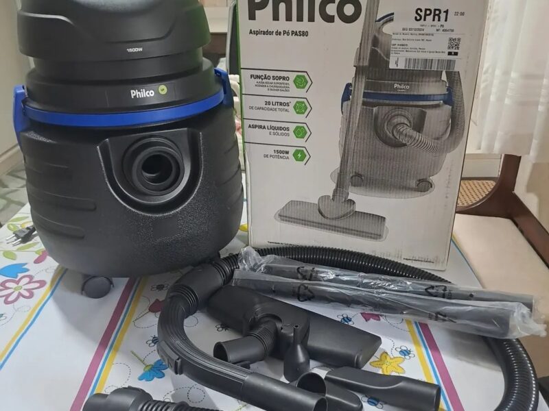 Aspirador De Água E Pó Philco 1500w 20l Pas80 Cor Preto