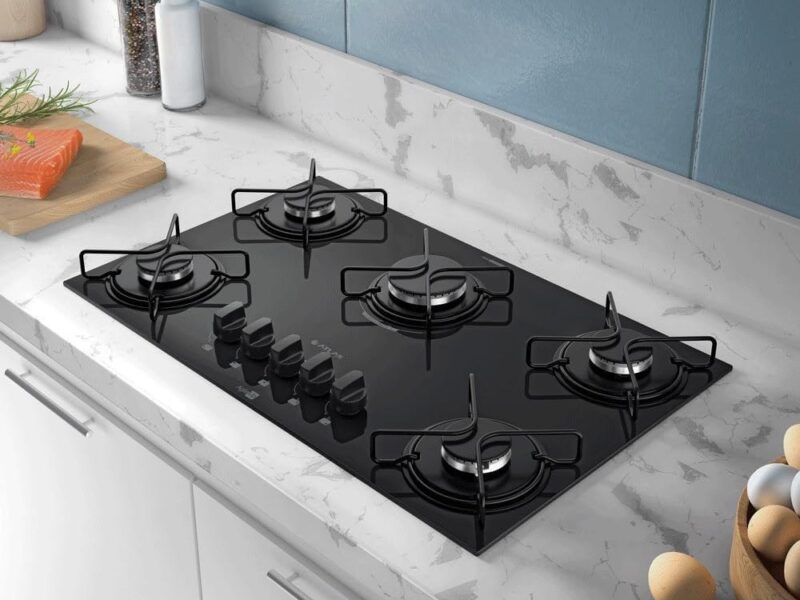 Atlas – Cooktop Atlas 5 Bocas Ágile Up Mesa de Vidro