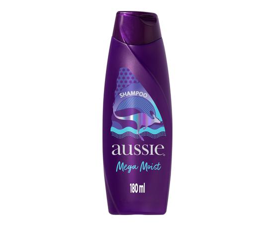 Aussie Mega Moist Óleo de Jojoba e Alga Marinha Australiana Shampoo 180 ml