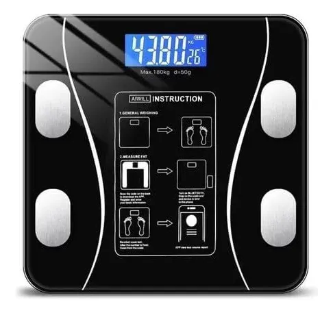 Balança De Bioimpedância Ljm App Bluetooth Inteligente 140kg
