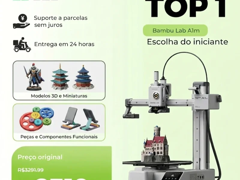 Bambu Lab A1 Mini 3D Printer 500mm/s High-Speed Printing Auto Leveling Compact Design Plug Play for Home Use without AMS