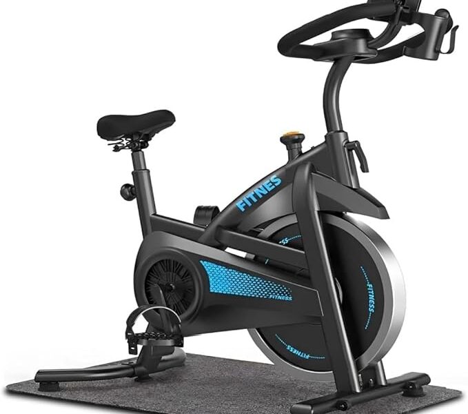 Bicicleta Spinning Com Roda De Inércia De 13kg Bicicleta de Spinning Personalizada, Bicicleta de Ciclismo Indoor para Fitness Suporta 150kg Sensor Cardíaco Monitor Digital Correia Silenciosa