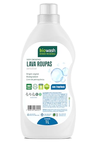 Biowash Bw Lava Roupas Liquido Sensitive 1L Multicor Tamanho Único na Amzn por R$ 30,68