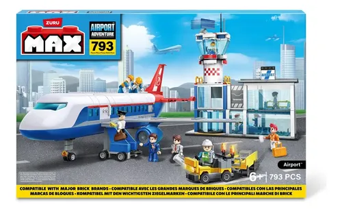 Blocos de Montar Max City Aeroporto 793 peças