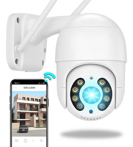 Câmera Ip A8 App Icsee Infravermelho Prova D&quotágua Externa Wifi Hd 3 Cor Branco