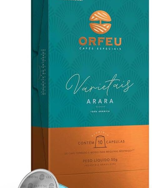 Cápsulas de Café Arara Orfeu, Compatíveis com Nespresso, Contem 10 cápsulas