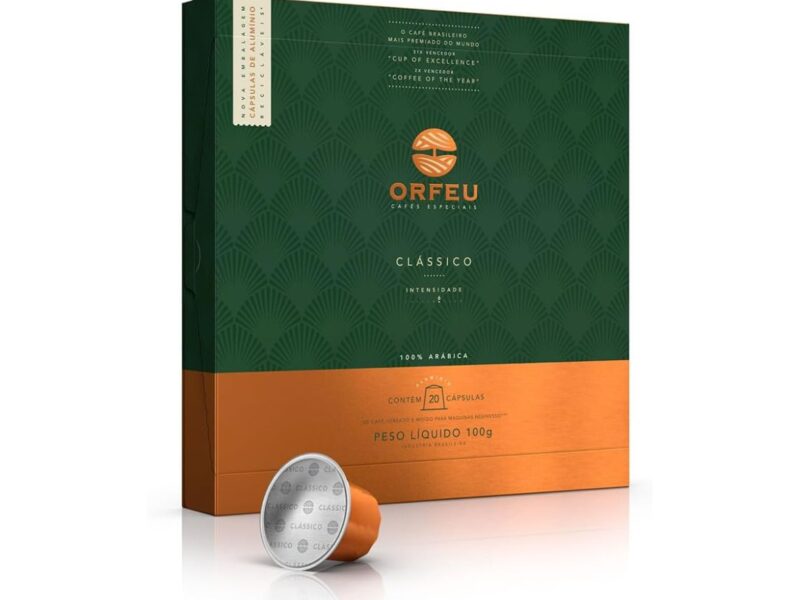 Cápsulas de Café Clássico Orfeu, Compatível com Nespresso, Contém 20 Cápsulas