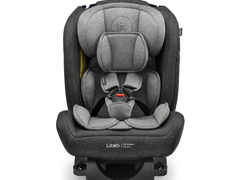 Cadeira para Auto 0-36Kg Isofix Litet All Stages Fix 2.0 Preta e Cinza – BB452