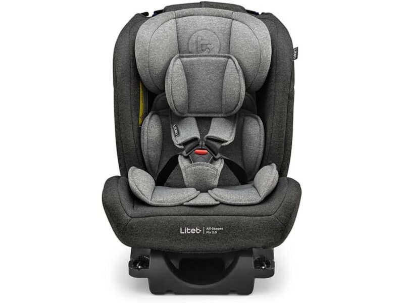 Cadeira para Auto 0-36Kg Isofix Litet All Stages Fix 2.0 Preta e Cinza – BB452