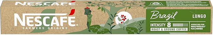 Café em Cápsula Compatível com Nespresso Nescafé Farmers Origins Brazil 10 Cápsulas