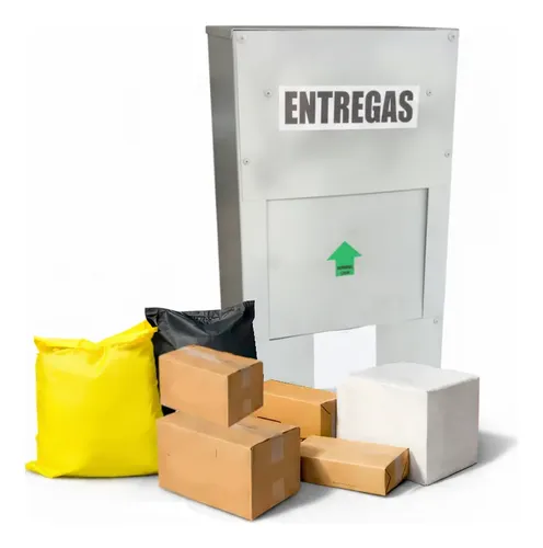 Caixa De Correio 2.0 Antifurto Encomendas Muro Slim Compacta