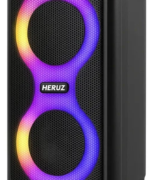Caixa de Som Bluetooth Caixinha Grande 2 Altos Falantes 10w-hz 5.0 Boombox Com Radio Fm E Entrada Usb Pendrive