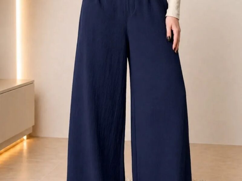 Calça Pantalona Wide Leg Duna Elegante Casual